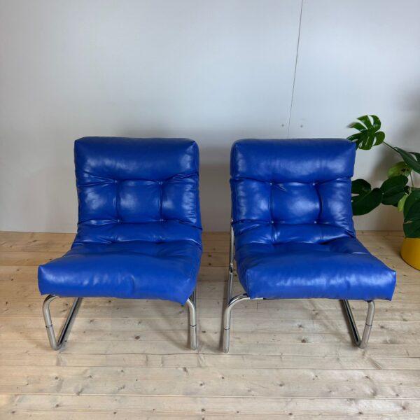 Animal Skin Vintage Swedish Pixi Chairs by Gillis Lundgren for Ikea, 1970 For Sale - Image 7 of 7