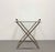 Vintage Stainless Steel & Glass Serving Table With Horn Handles For Sale In West Palm - Image 6 of 7