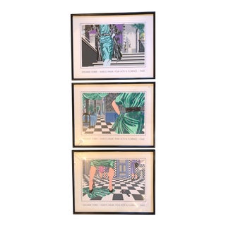 1980s Pop Art Silkscreen Prints Marco Misuri for Acte III Florence - Set of 3 For Sale
