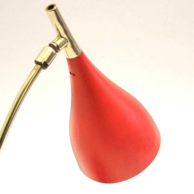 Gold Mid-Century Modern Adjustable Desk Lamp by Louis Kalff for Cosack, 1950s For Sale - Image 8 of 13