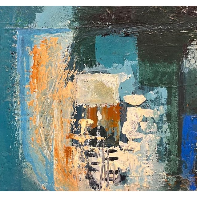 Modern Frank Chabry, Big Blue Vase, Oil on Canvas, 1972 For Sale - Image 3 of 9