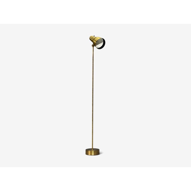 1960s 1960s Falkenbergs Belysning, Floor Lamp, Brass For Sale - Image 5 of 11