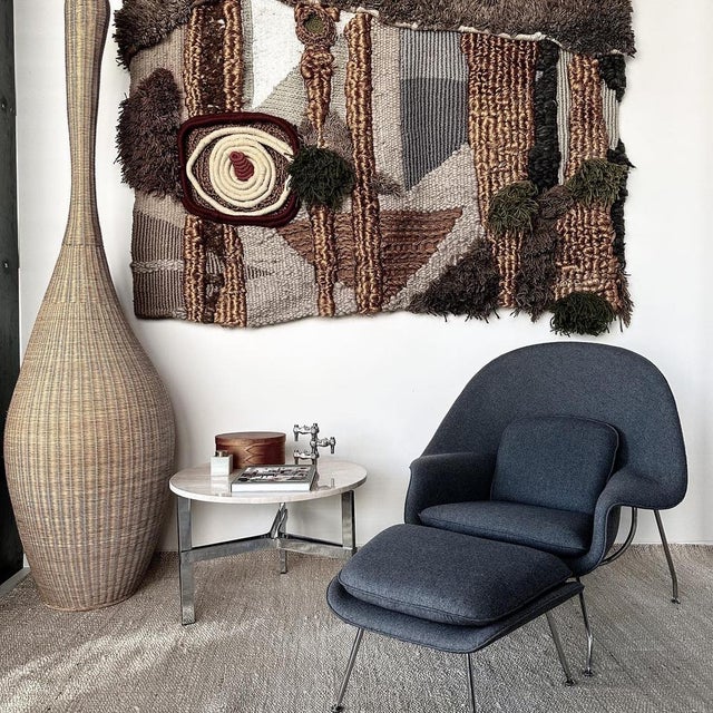 1970s Vintage Handmade Wool Tapestry, 1970s For Sale - Image 5 of 7