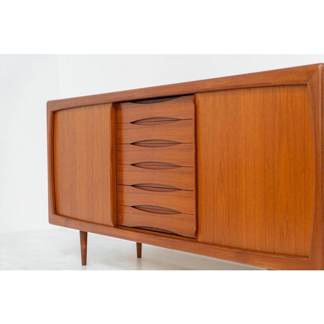 Wood Sideboard in Teak by Svend Dyrlund For Sale - Image 7 of 15