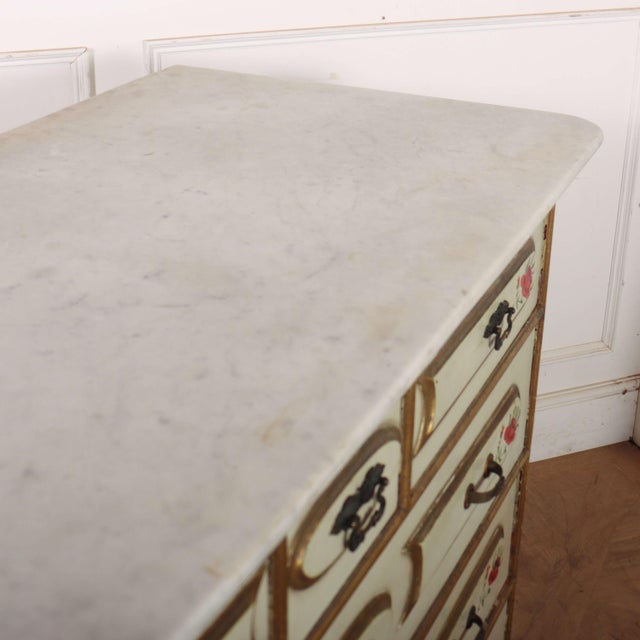 19th Century Spanish Commode in Oak and Marble, 1890s For Sale - Image 10 of 11