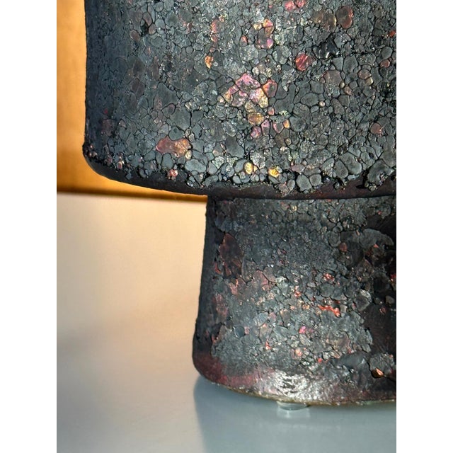 Ceramic Vase with Unique Glaze by Otto Natzler For Sale - Image 12 of 13