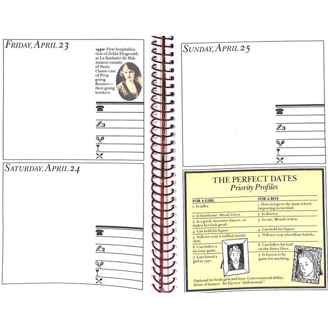 "The Offical Preppy Desk Diary" Birnbach, Lisa 1982 For Sale In New York - Image 6 of 11