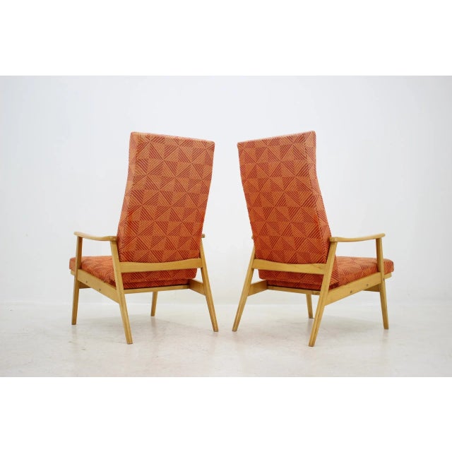 Mid-Century Modern Armchairs and Footstools Set from Thon, 1970s For Sale - Image 3 of 14