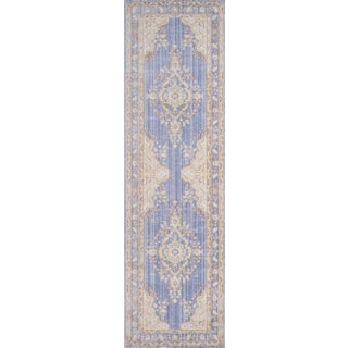 Momeni Isabella Alisha Periwinkle 2'7" X 8' Runner For Sale