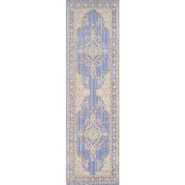 Momeni Isabella Alisha Periwinkle 2'7" X 8' Runner For Sale
