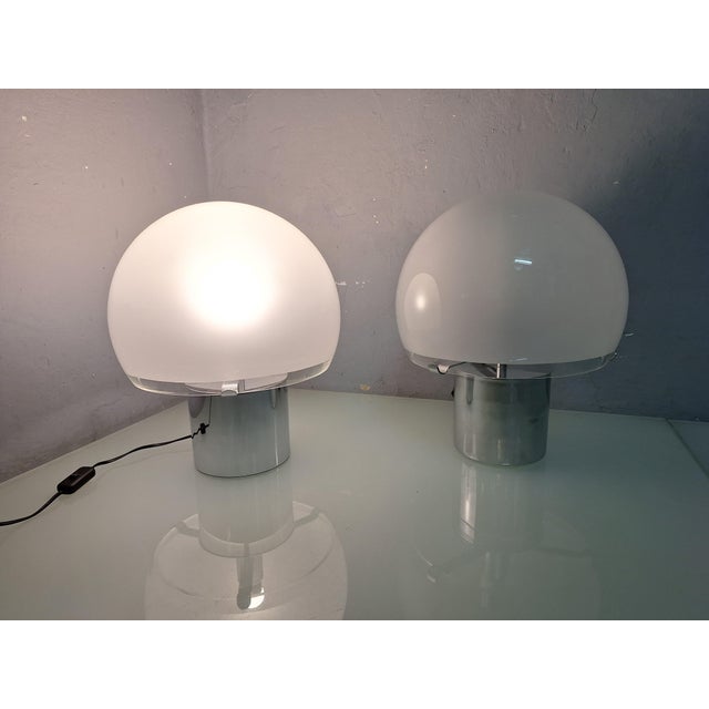 Silver Small Porcino Table Lamp for Azucena, 1990s For Sale - Image 8 of 18