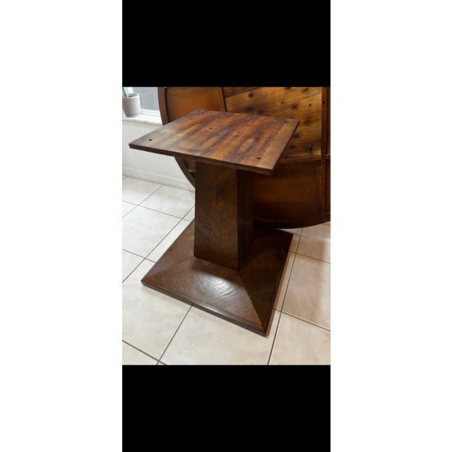 Theodore Alexander Theodore Alexander 54” Round Pedestal Dining Table – Grand Art Collection For Sale - Image 4 of 6