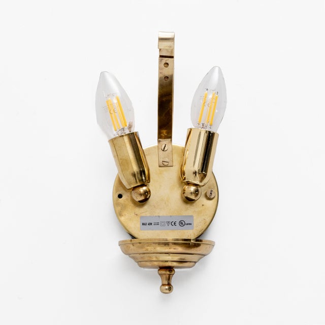 Murano Glass and Brass Sconces in the style of Barovier & Toso, 1960s, Set of 2 For Sale - Image 9 of 10