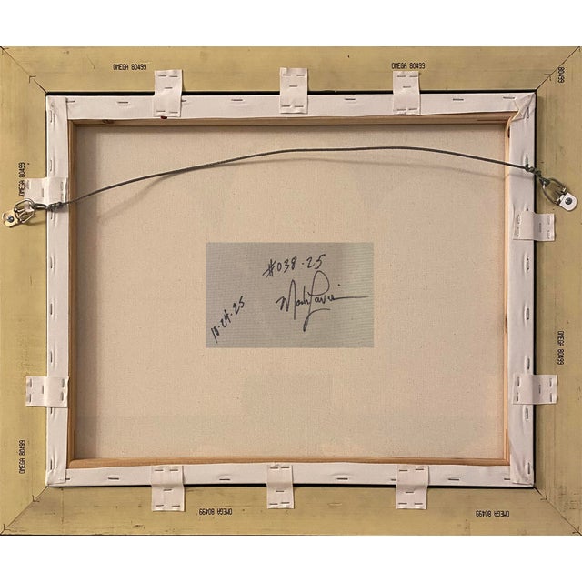 Mark Lewis 2025 "038-25" Abstract Expressionist Crimson & Forest Green Painting by Mark Lewis For Sale - Image 4 of 4