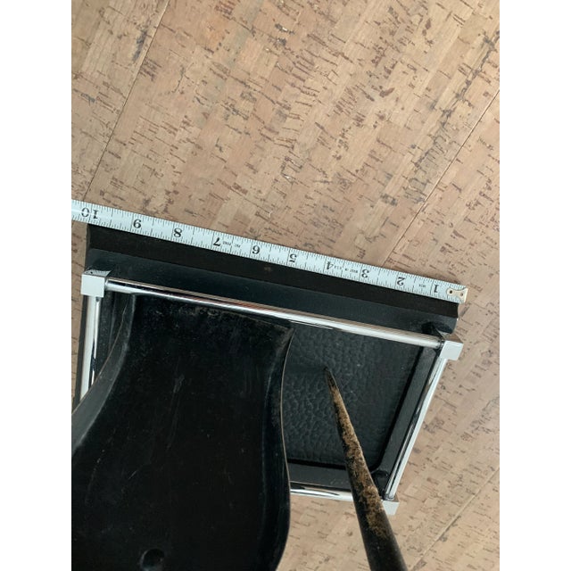 Late 20th Century Transitional Modern Chrome Fireplace Tool Set- 4 Pieces For Sale - Image 10 of 13