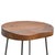 Brown Wooden Bar Stool With Metal Frame and Oak Seat For Sale - Image 8 of 8