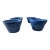 Six Ralph Lauren Rl 67 Rustic Blue Dessert/Fruit Bowls For Sale