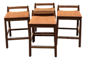Set of 4 Modern Kitchen Stools - Made in Italy