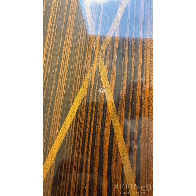 Black Late 20th Century Neoclassical Zebrawood Inlaid Ebonized Dining Table, Attributed to Ralph Lauren for Henredon For Sale - Image 8 of 17