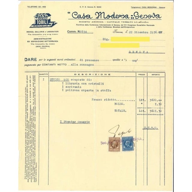 Art Deco Desk by Casa Moderna, 1936 For Sale - Image 18 of 18