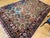 Early 20th Century Vintage Afghan Silk Room Size Rug in Allover Pattern in Ivory, Burgundy, Brown For Sale - Image 5 of 15