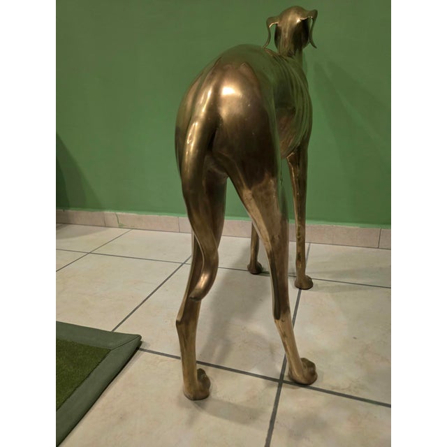 Brass Greyhound Sculpture, 1920s For Sale - Image 17 of 18