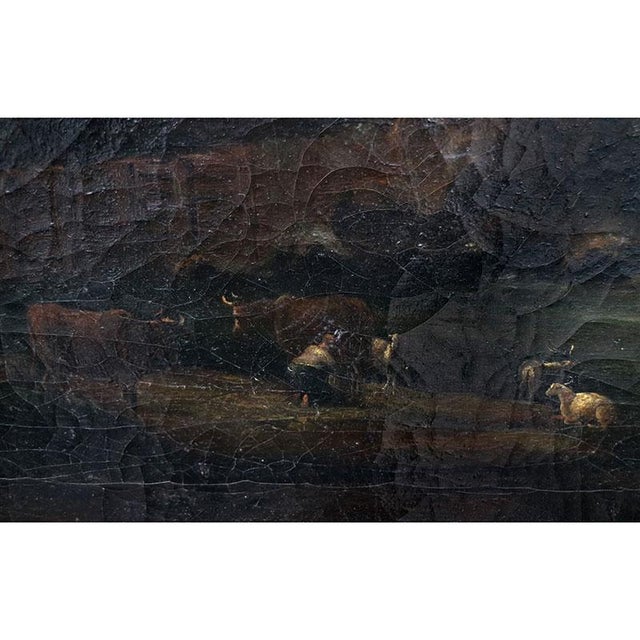 Nordic School Artist, Landscape, Early 19th Century, Oil on Canvas, Framed For Sale - Image 8 of 12
