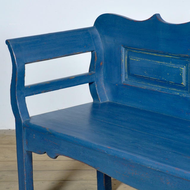 1900 - 1909 Antique Pine Bench, 1900s For Sale - Image 5 of 11