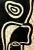 Abstract Original Linoleum Print of Modern Abstract Arrangement of Two Bottles For Sale - Image 3 of 4