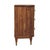 Transitional Ribbed Mango Wood 3-Drawer Chest With Brass Hardware For Sale - Image 3 of 8