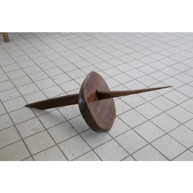 Brown Elvio Becheroni, Guardian Your Own Safety (Amazonia Series), 1992, Walnut Sculpture For Sale - Image 8 of 9