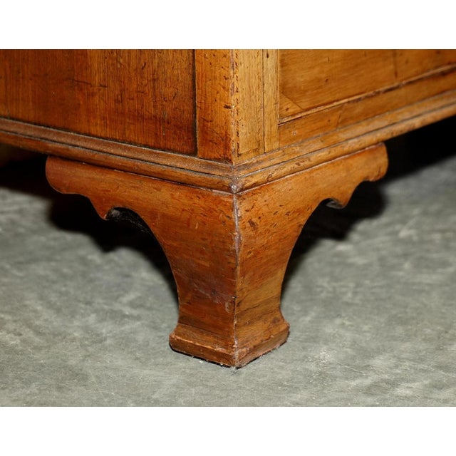 Mid 19th Century Large Sheraton Revival Chippendale Hardwood Chest of Drawers, 1860s For Sale - Image 5 of 18