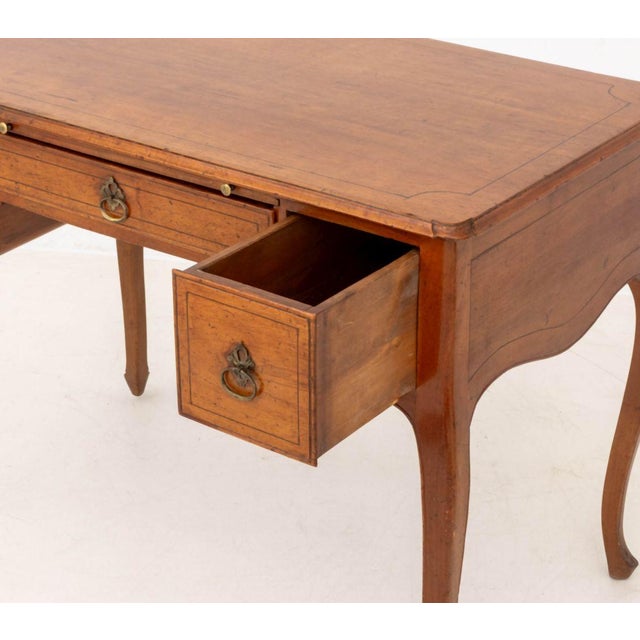 Wood Louis XV Style Fruitwood Desk For Sale - Image 7 of 10