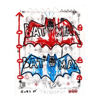 Cape Crisis Club - Original Graphic Pop Art Acrylic Mixed Media Artwork on Posterboard For Sale