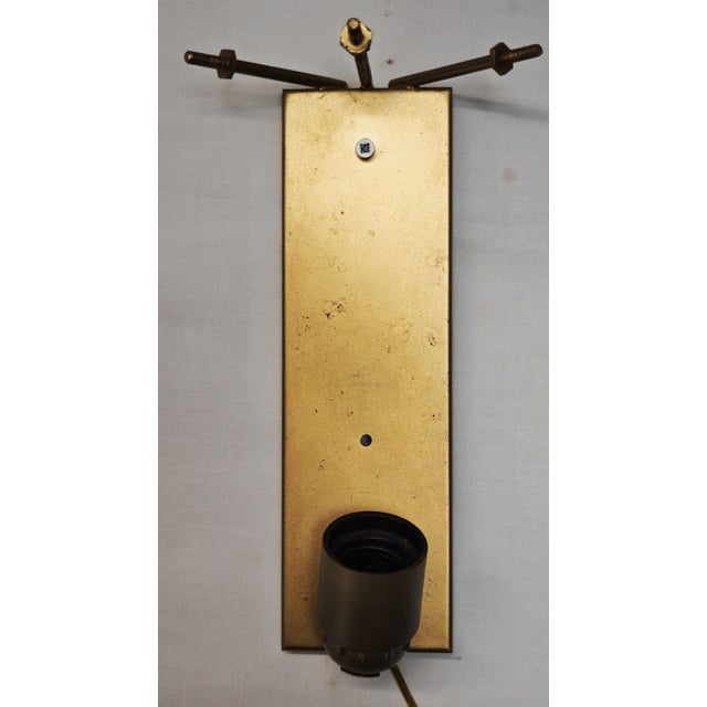 Metal Modern Milk Murano Glass Wall Sconces, 1960s-1970s, Set of 2 For Sale - Image 7 of 16