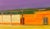 Contemporary Store Lot by Hiroshi Sato | Oil on Canvas Painting of a figure in a parking lot with buildings. For Sale - Image 3 of 5