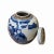 Chinese Blue & White Fok Lok Shou 3 Stars Porcelain Ginger Jar For Sale - Image 4 of 6