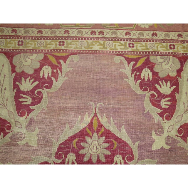 Contemporary Antique Turkish Herekeh Rug - 12'6" x 14'10" For Sale - Image 3 of 6