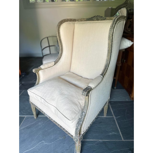 French Louis XVI Style 19th Century Carved Chair For Sale - Image 10 of 11