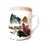 Vintage Chinese Geisha Coffee Tea Hand Painted Oriental Asian China Red Mark - Set of 4 For Sale - Image 4 of 12