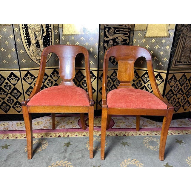 Traditional Empire Gondola Dining Chairs, Set of 6 For Sale - Image 3 of 11