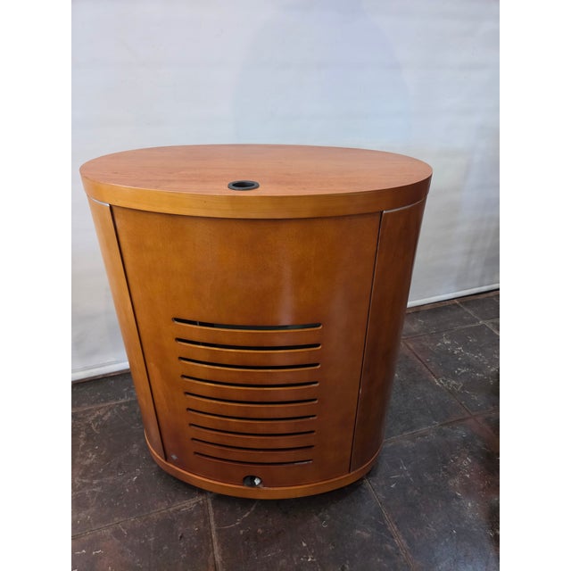 Mid-Century Modern Mid Century Danish Modern Stereo Tv Stand Swivel Bdi Furniture For Sale - Image 3 of 8