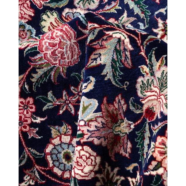 Textile Mogul, One-of-a-Kind Hand-Knotted Area Rug - Blue, 8' 1" x 10' 2" For Sale - Image 7 of 8