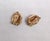 Vintage 1960s Signed Panetta Goldtone Cabochon Faux-Coral & Clear Rhinestone Clip Earrings-2 Pieces For Sale - Image 9 of 9