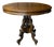 Late 19th Century Victorian Rococo Style Carved Walnut Oval Rolling Parlor/Side/Center Table For Sale
