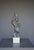A large and heavy abstract lead sculpture executed by an unknown artist in the 1960s. Its overall impression is of a...