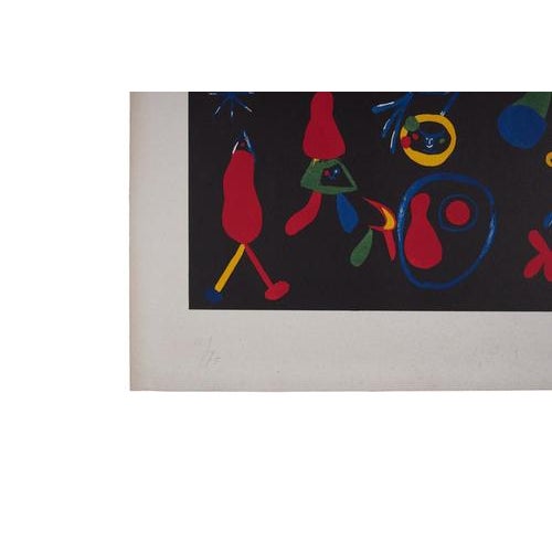 Color lithograph, signed in pencil lower right, no. 16/75. By Joan Miró. Date: 1979. Dimensions: W 64.7 – H 51.4 cm I have...