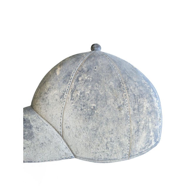 Vintage Trompe Loeil Plaster Ball Cap Hat Sculpture For Sale In Charlotte - Image 6 of 13