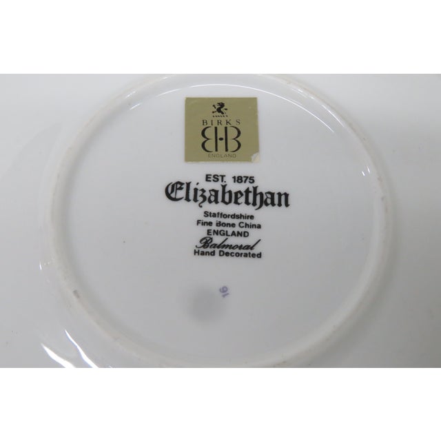 Staffordshire Elizabethan Bone China Balmoral Black Tea Cup and Saucer Set 4660b For Sale - Image 10 of 10