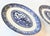 Chinoiserie Vintage Flow Blue Willow Ironstone Platters- Set of Two For Sale - Image 3 of 9